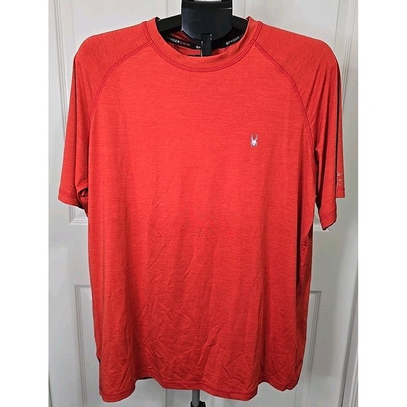 Spyder Swim Other - Spyder Swim Men's Large Red Shirt Rash Guard Surf Sand Sun Moisture Wicking